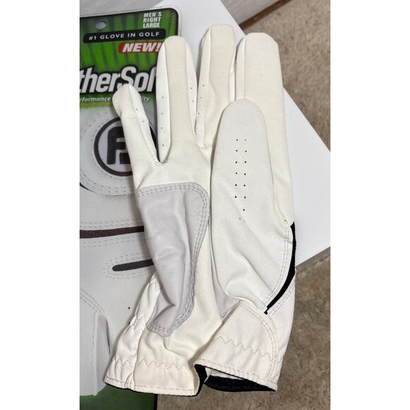 FootJoy WeatherSof Golf Glove Mens Right Large White Black - Picture 5 of 6
